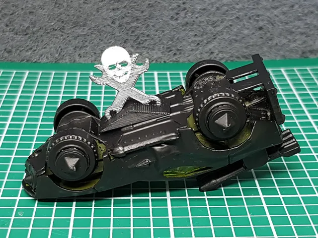 Gaslands Wrecked Marker