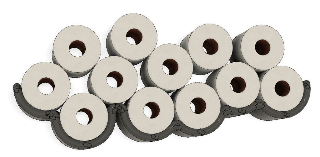 Modular toilet paper cloud shelf