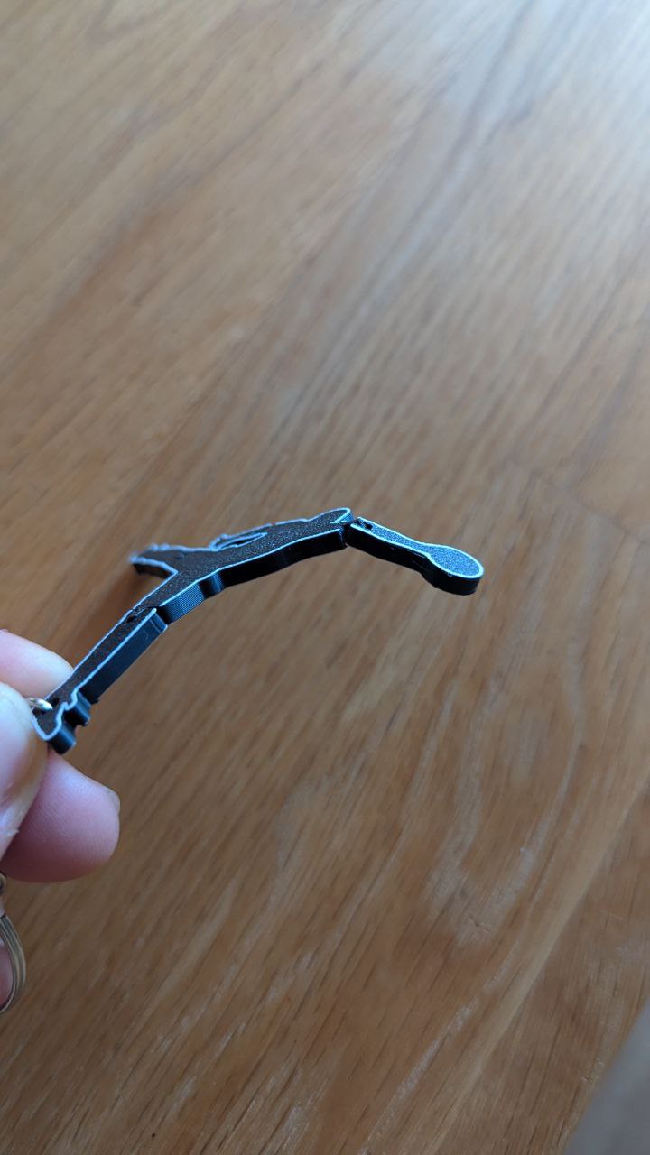 Jordan logo flexi Keychain — miniatura 3