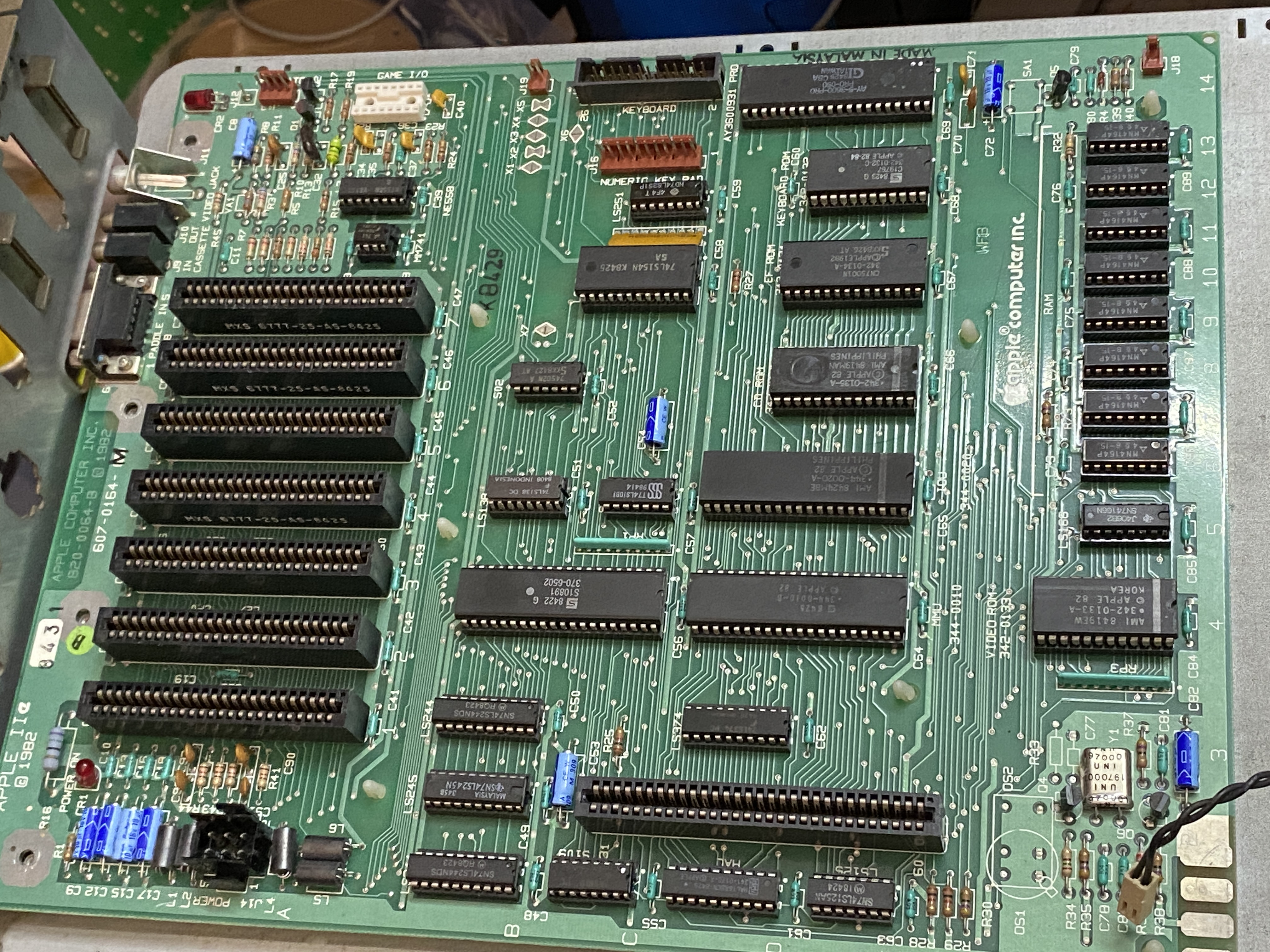 PCB stand-off adapter for Apple //e