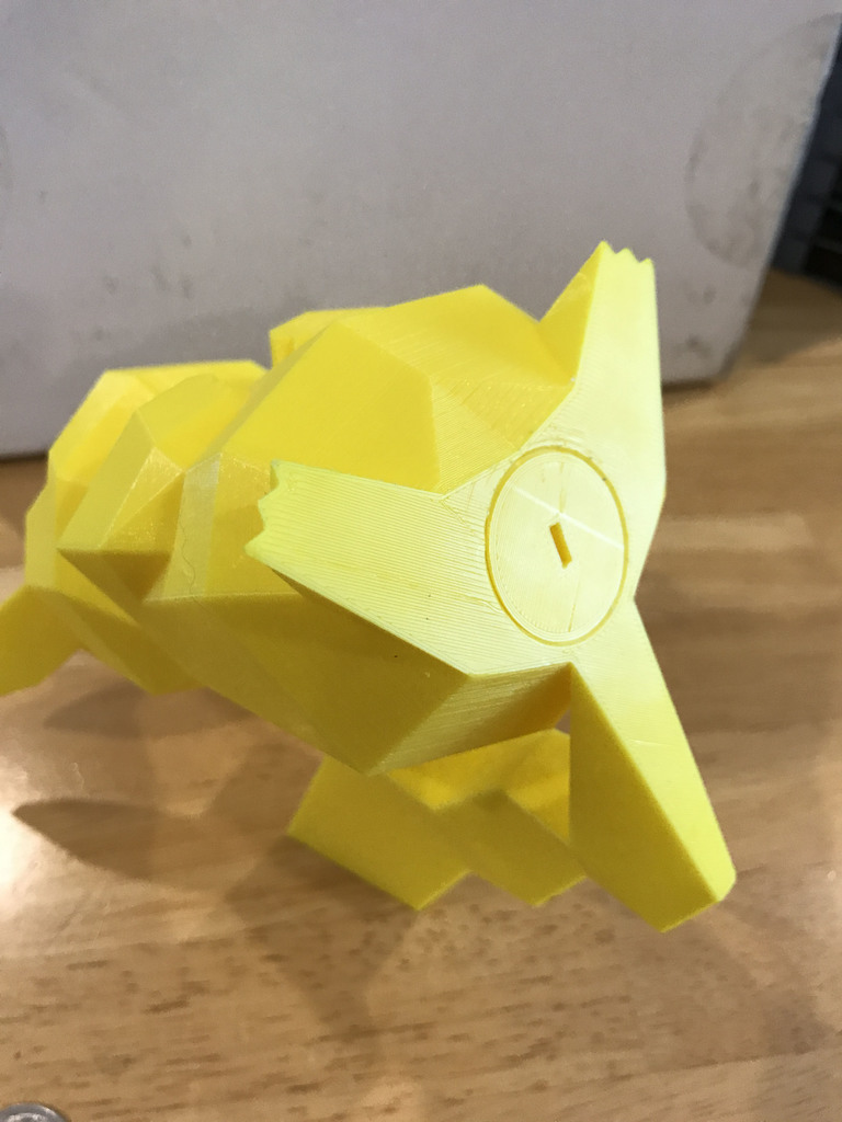 Pikachu Lowpoly Coin Bank by chuyskywalker | Download free STL model ...