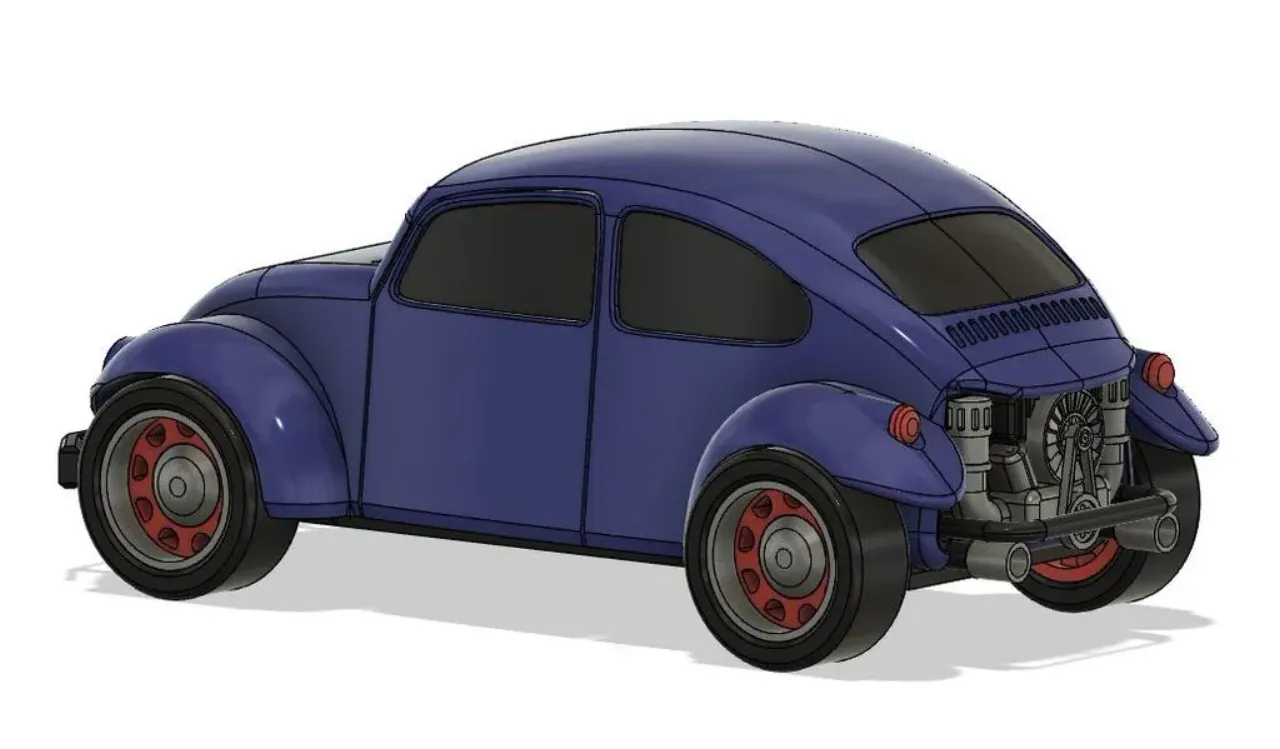 VW Beetle BAJA BUG - fully 3D printable von Soarpix, Kostenloses STL-Modell  herunterladen