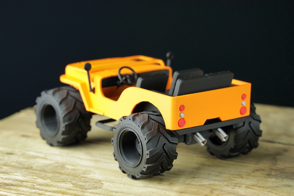 Miniatura 2 do modelo 3D WILLYS JEEP - Fully printable