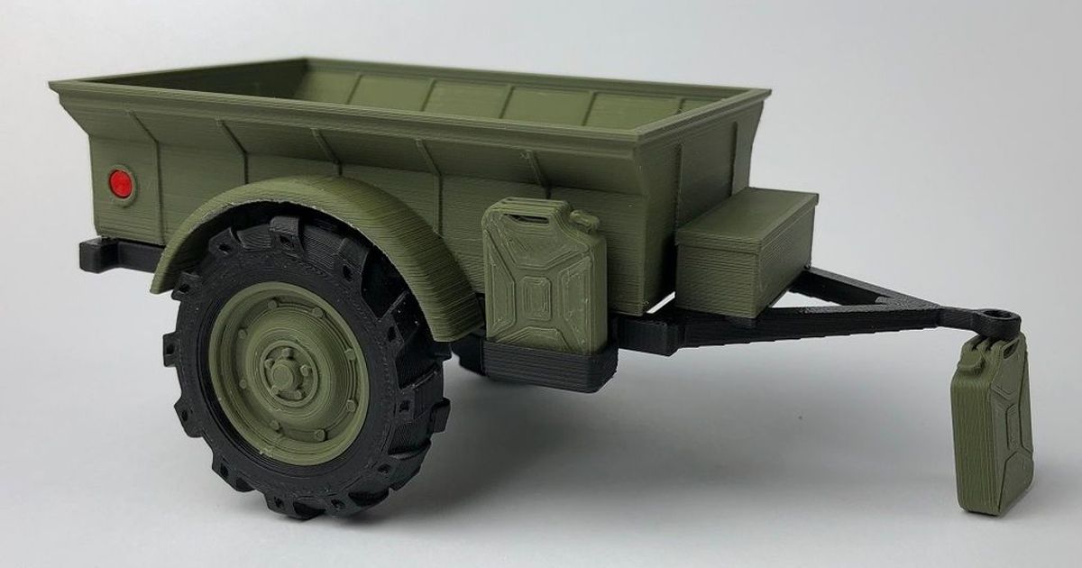 Willys Jeep Trailer By Soarpix Download Free Stl Model