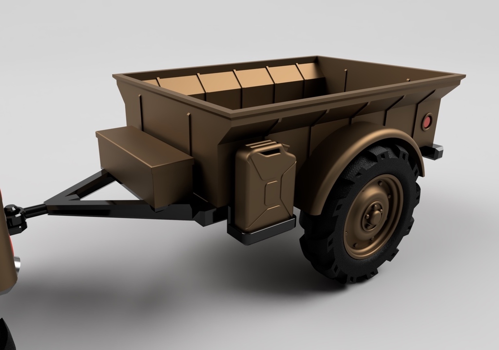 Miniatura 5 do modelo 3D WILLYS JEEP Trailer