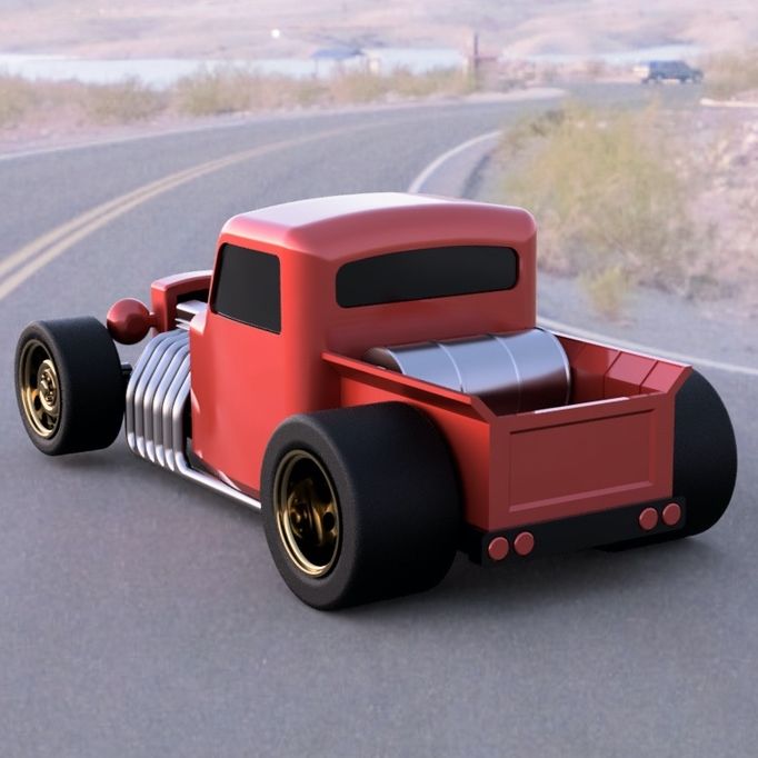 HOT ROD / RAT ROD - Fully 3D printable by Soarpix | Download free STL ...