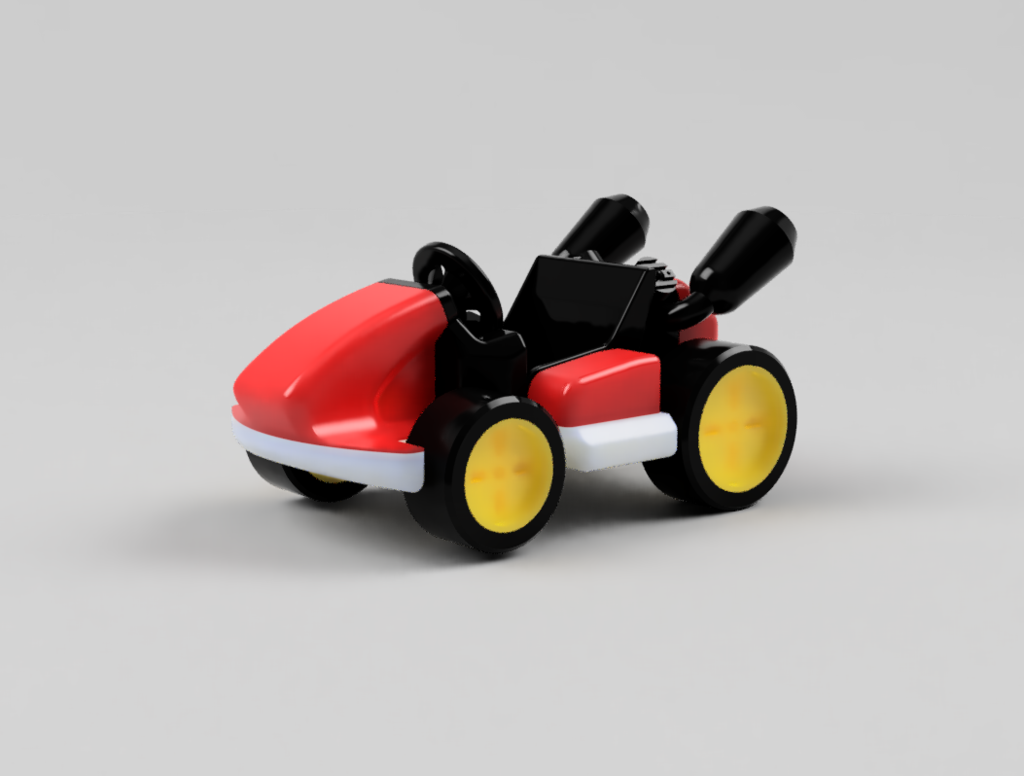 3D printed Lego Mario Kart - Standard Kart • made with Sidewinder X1 et  Sovol SV04・Cults