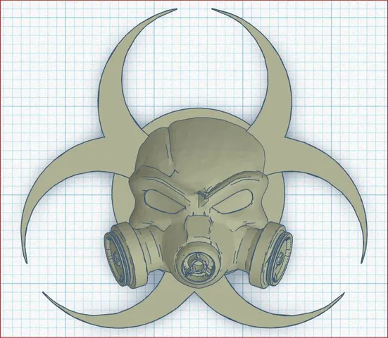 Gasmask Bio Hazard Door Knob