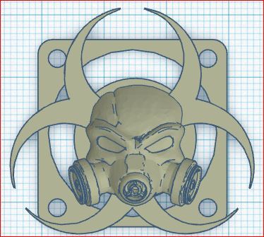 Biohazard Fan Cover 30x30