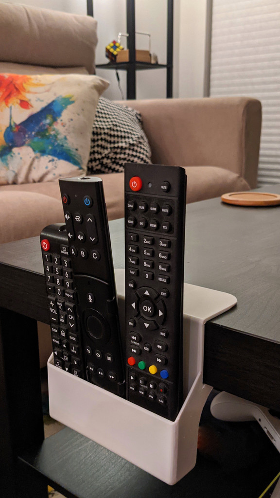 Table side remote controls holder by nuaimat Download free STL model