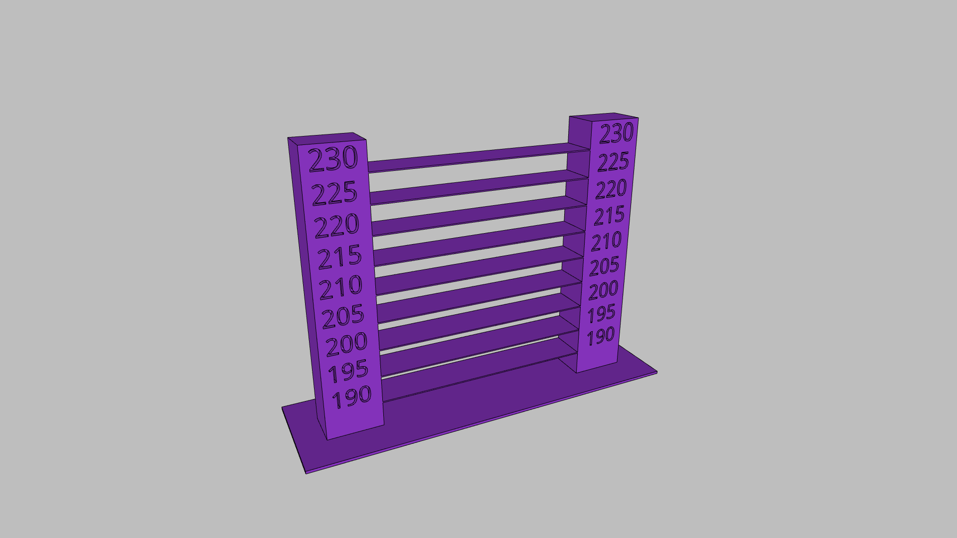 Temperature tower with bridging test PLA GCode included by kunaa