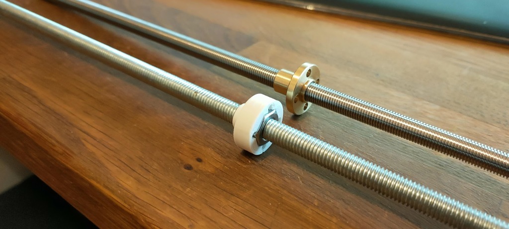M8 threaded rod to T8 lead screw nut adapter
