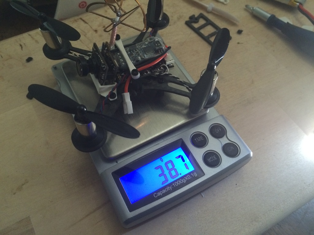 Eachine QX90 tilted camera support - Front mounted — miniatura 4