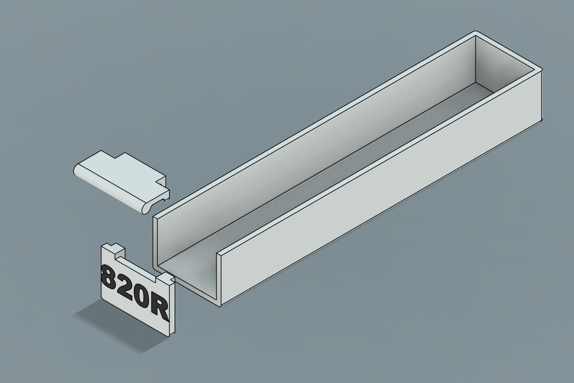Resistor Storage drawers 10mm x 15mm x 70mm