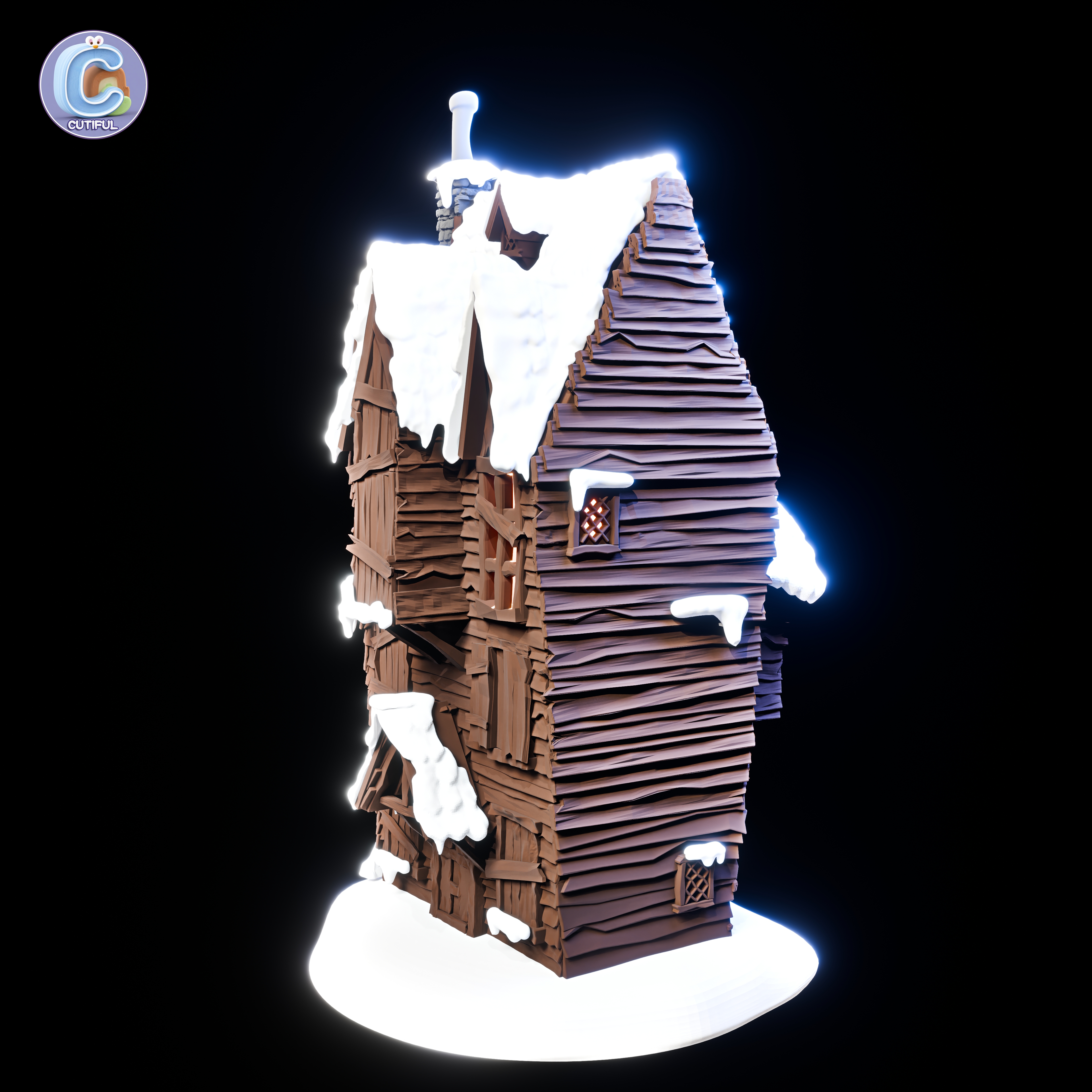 Shrieking Shack – No MMU -Harry Potter Haunted House – Multicolor – Wizard Village Diorama — thumbnail 4