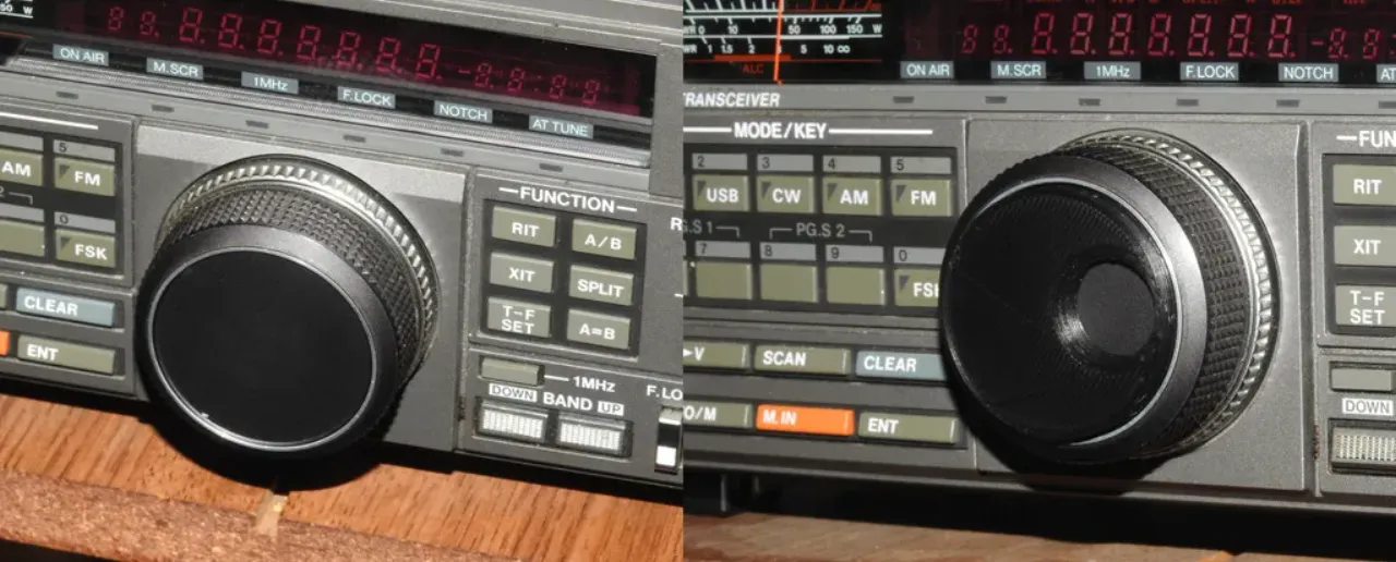Finger hole for Kenwood TS440s VFO knob by KB9RLW | Download free