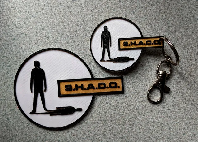 UFO: S.H.A.D.O. Fridge plaque and key fob