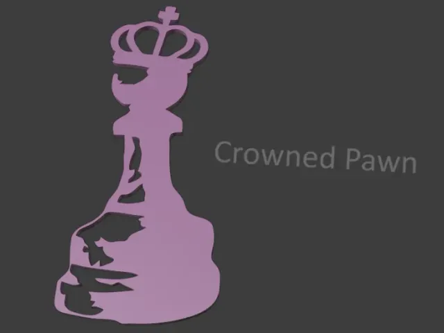 Crowned Pawn - Wall Art