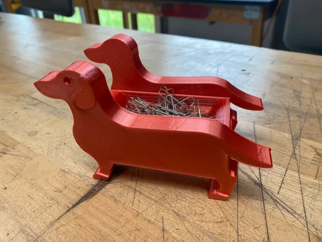 Dog Paper Clip Holder