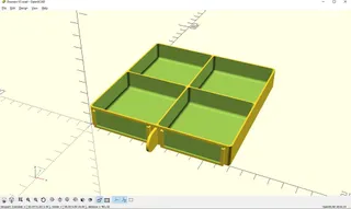 Customizable Mini Storage Drawers - OpenSCAD by smartroad