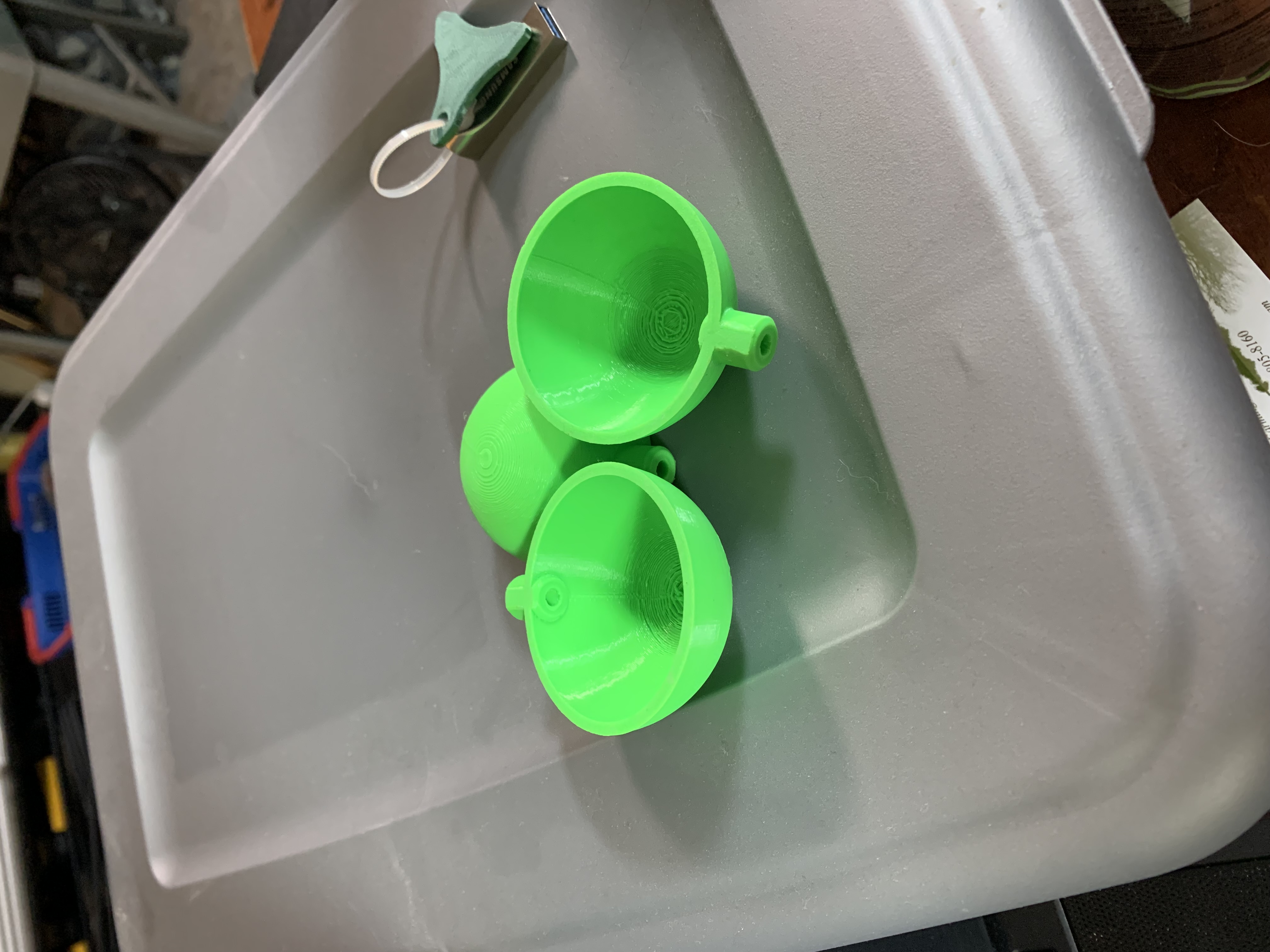 Miniatura 3 do modelo 3D 52mm anemometer cup