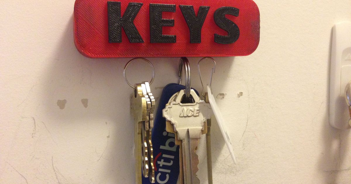 Key Holder by NickBrewer Download free STL model