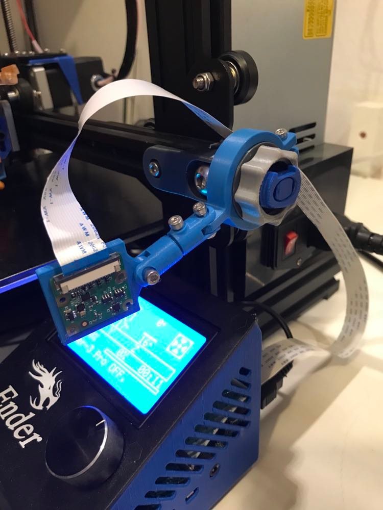 Pi Cam mount Ender 3/Pro X-axis belt tensioner