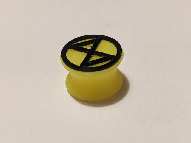 extinction symbol ear gauge / plug (15mm)