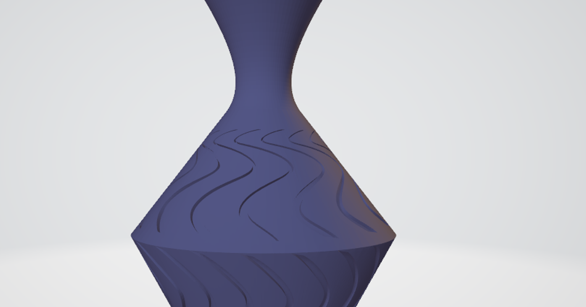 Curve flower vase by Gworkz3D Download free STL model