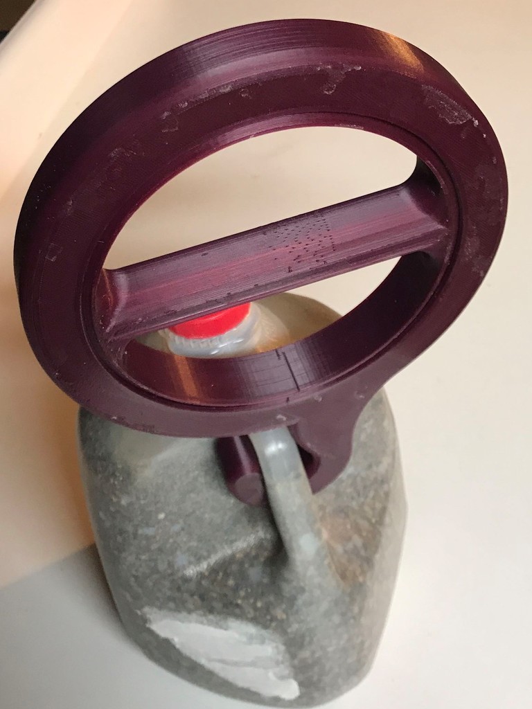 Milk Jug Weight Handle by ah9illator Download free STL model