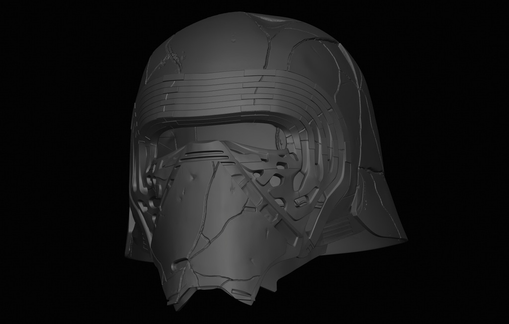 Kylo Ren Helmet - The Rise of Skywalker - Reforged Version by Magnavis ...