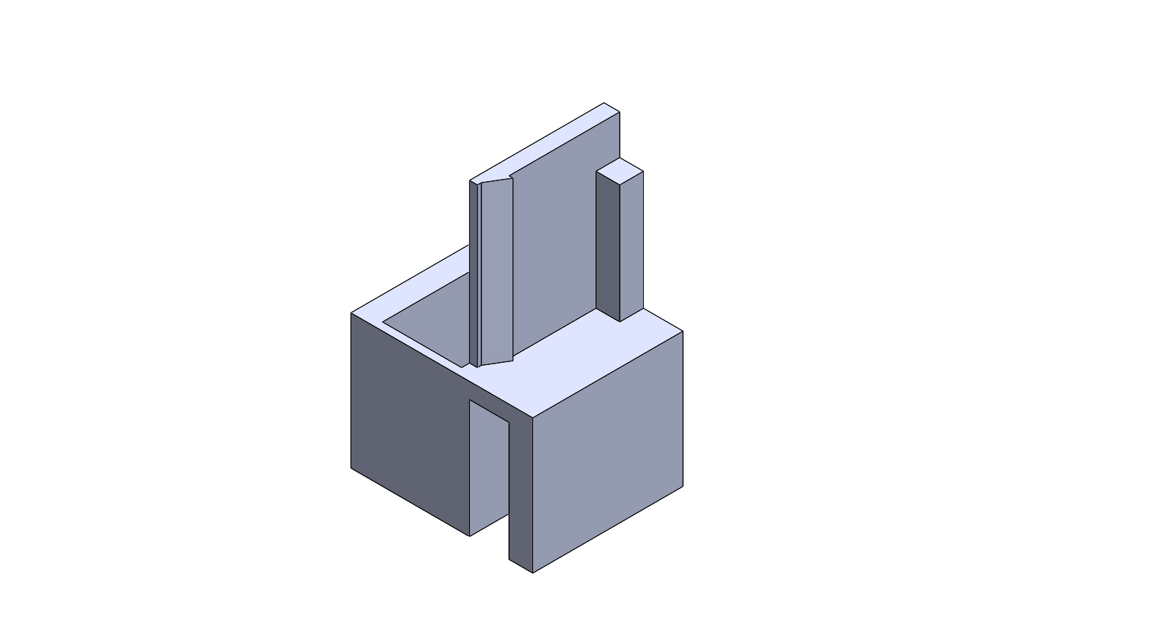 Pièce pour placard recoupable