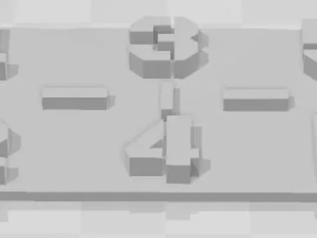 Raised text test pieces