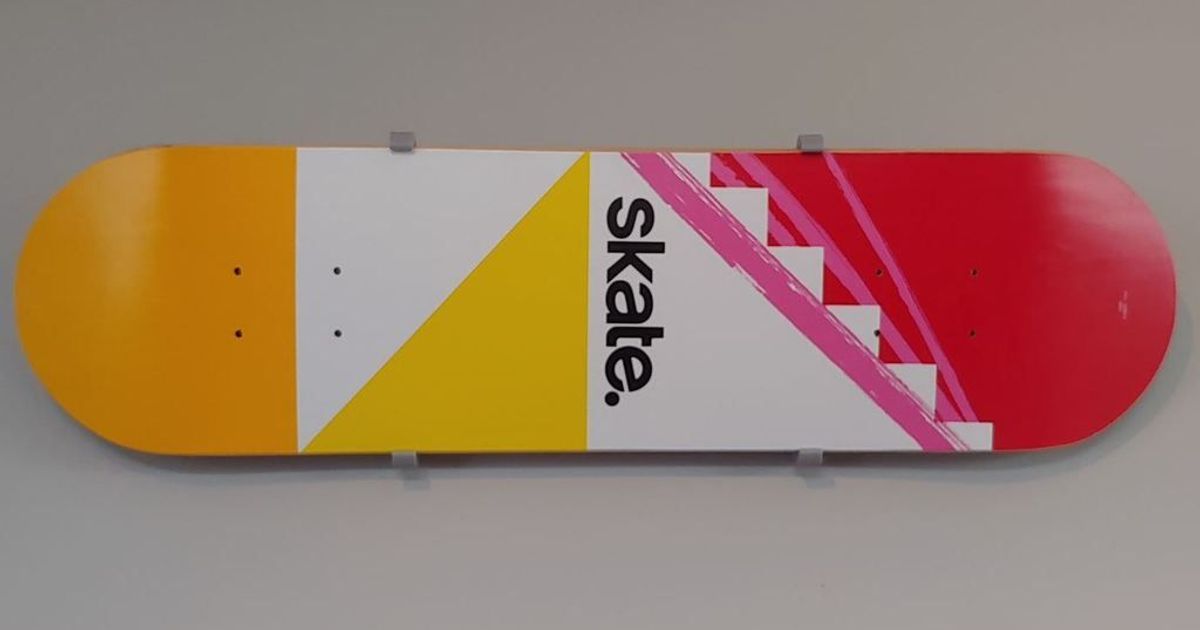 Skateboard Wall Mount Horizontal by dapostol73 Download free STL