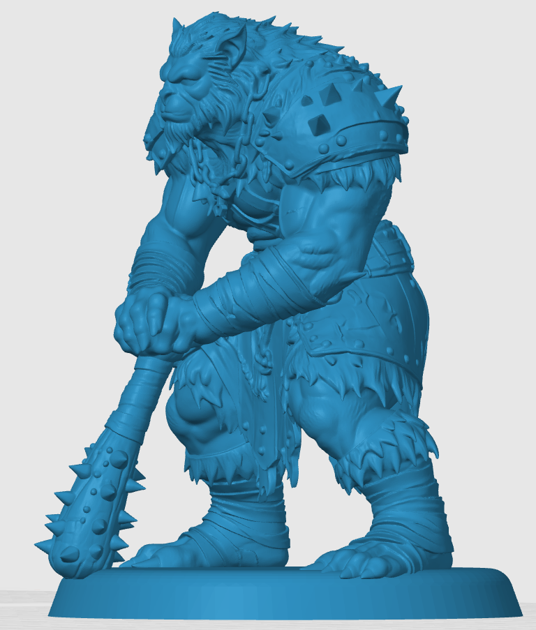 Miniatura 2 do modelo 3D Bugbear Barbarian