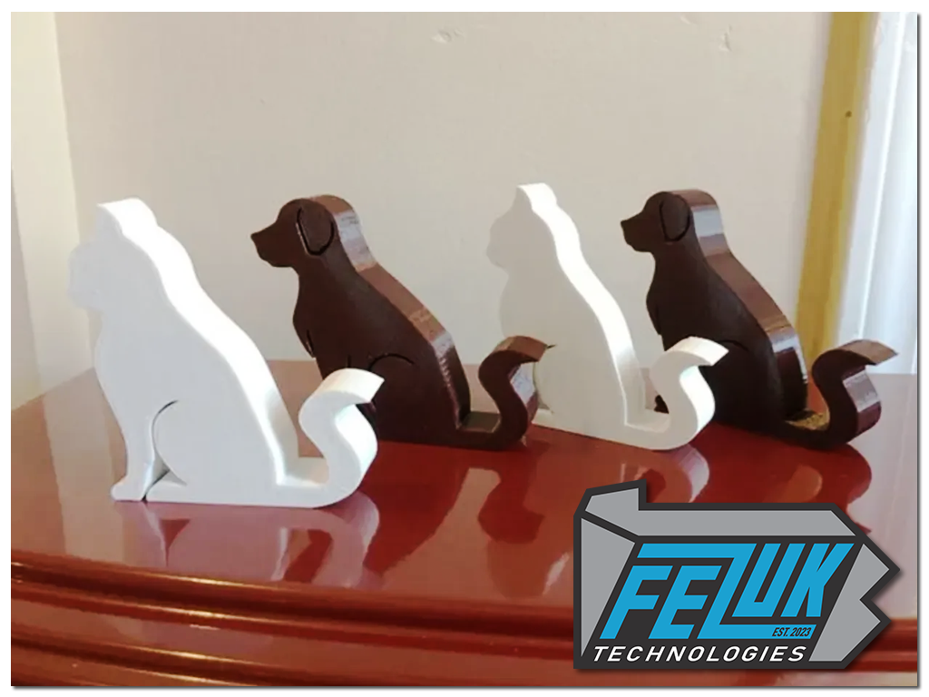 Cat and Dog Phone Stand