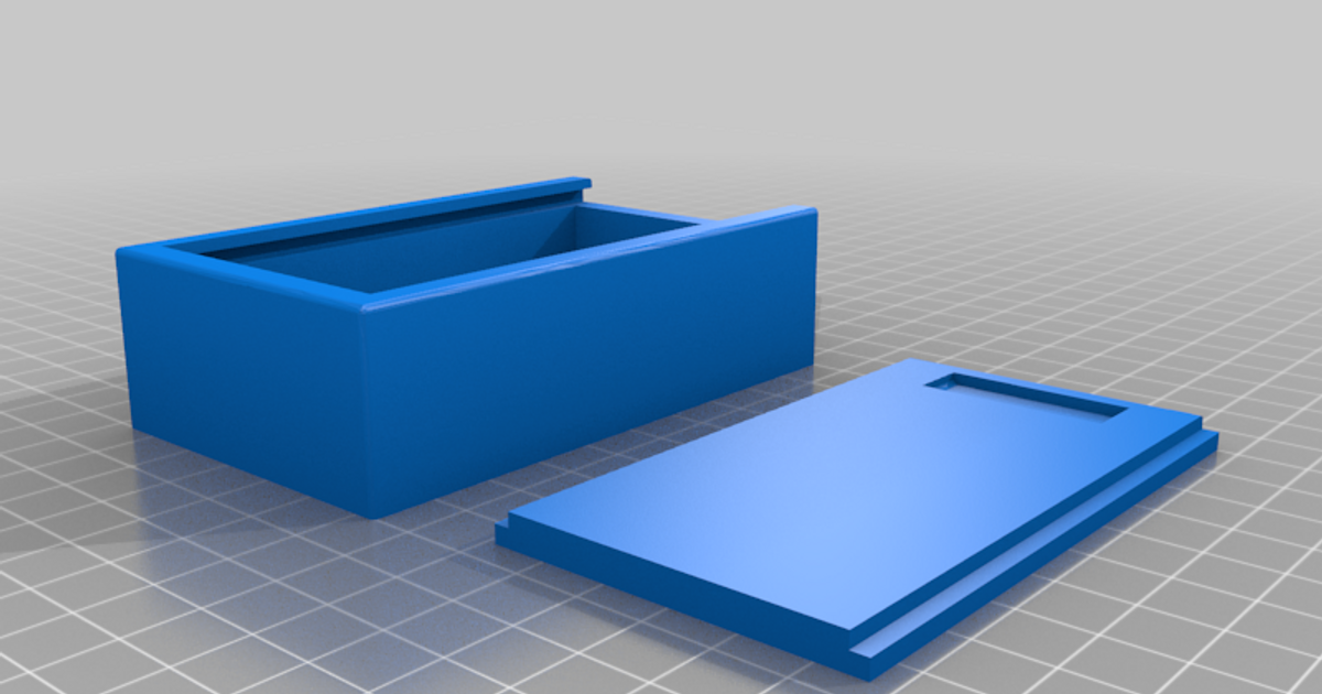 key hiding box with sliding lid FIXED &No Supports Needed by LiveFromNewYawk