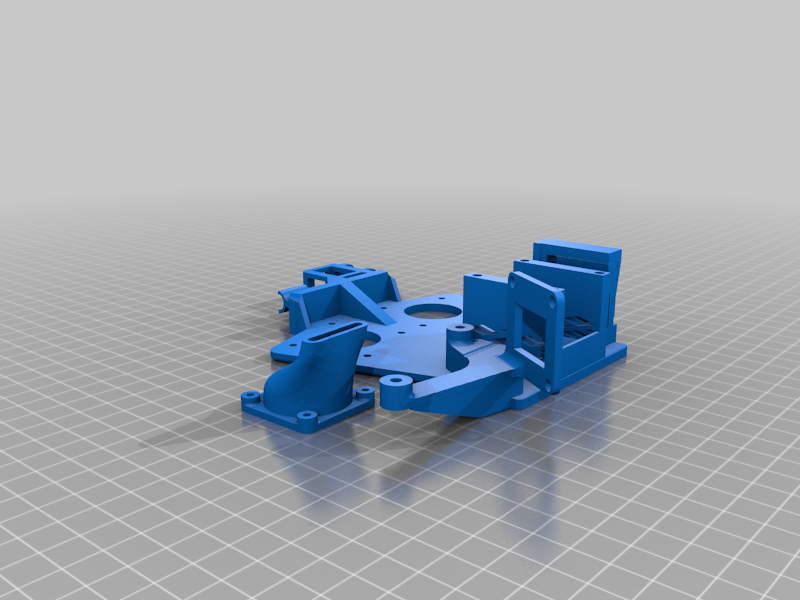 Dual Direct Drive Extruder mount 2-1 Hot End