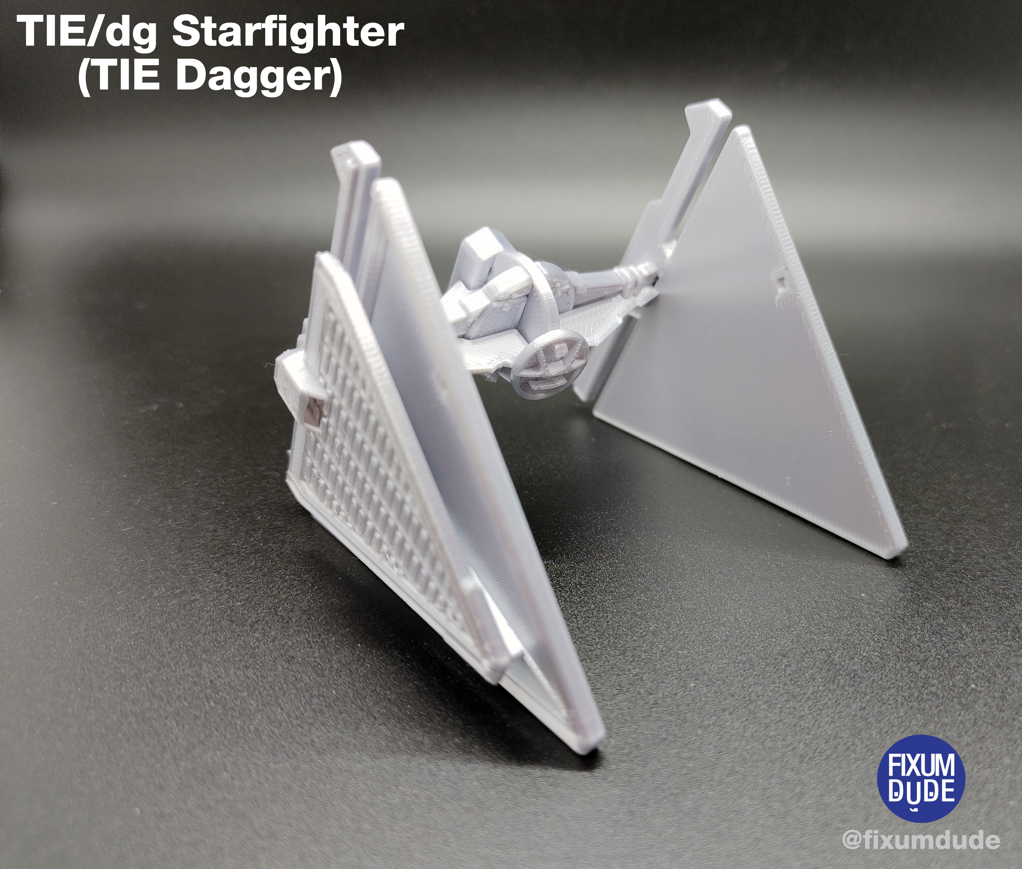 TIE/dg Starfighter (TIE Dagger) (Sith TIE Figher) Kit Card