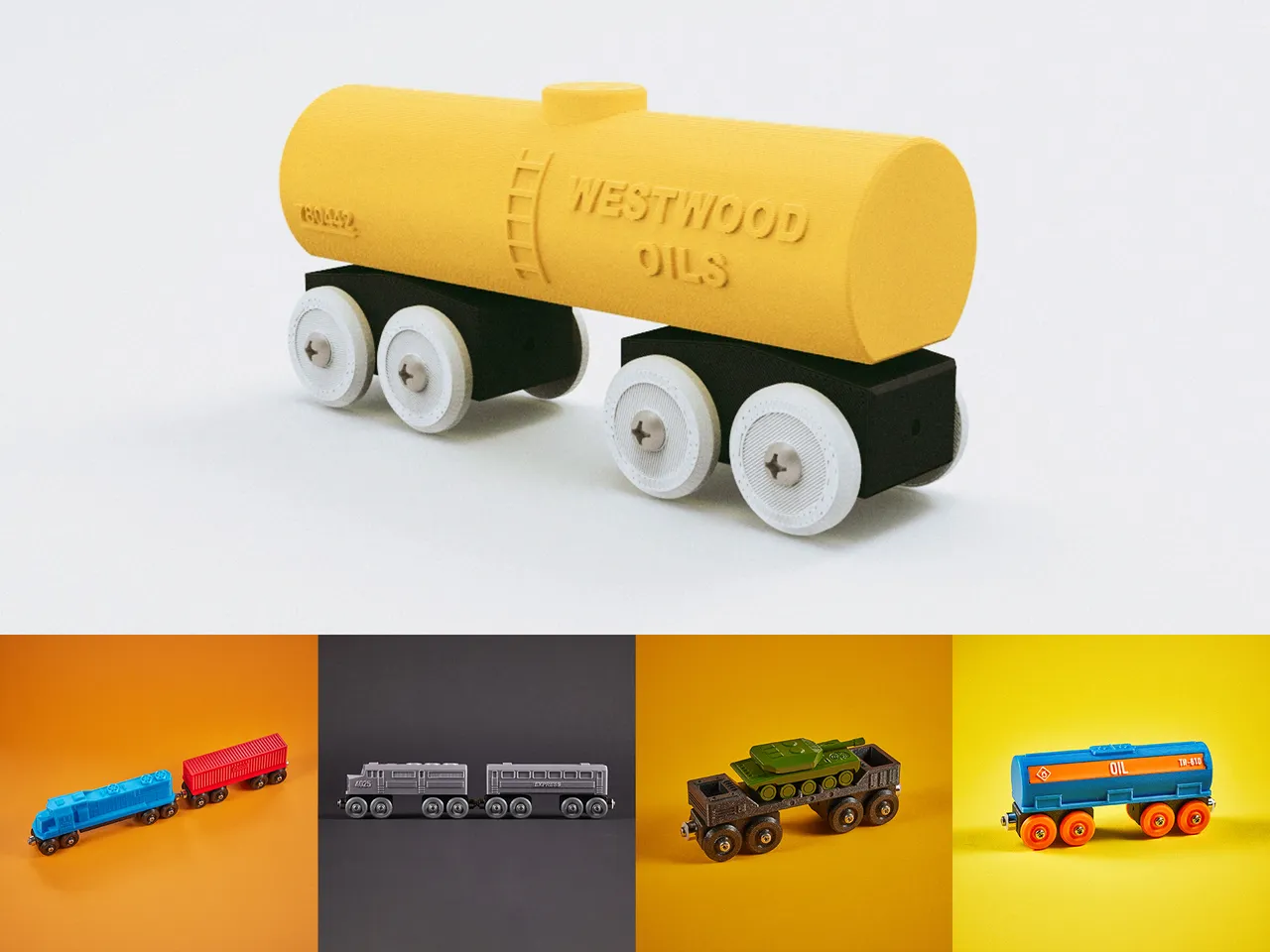 Toy Train Tank Car BRIO / IKEA compatible by SCHWEINERT.COM, Download free  STL model