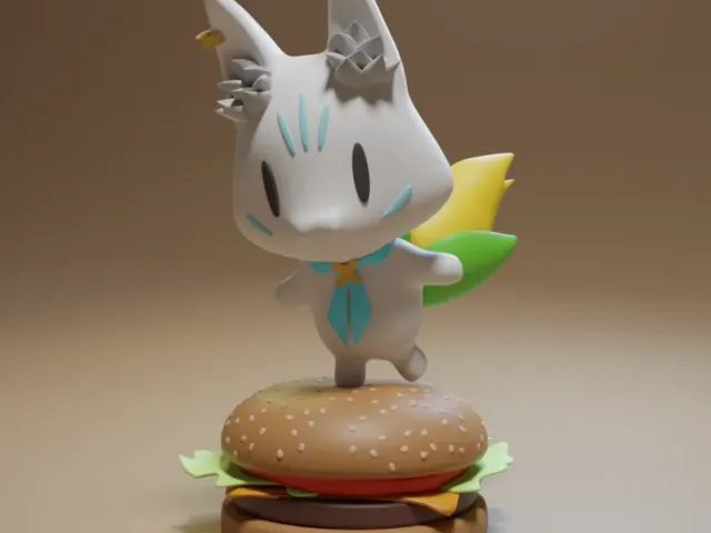 Sukon Bu - Hololive Shirakami Fubuki Japanese Mascot