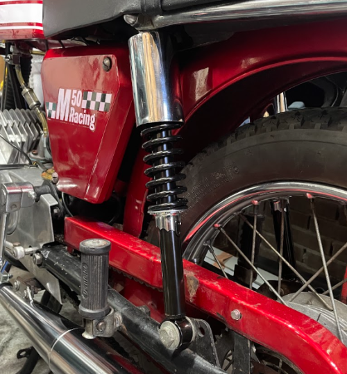 Adapter For Puch m50 Chrome Shock Cover