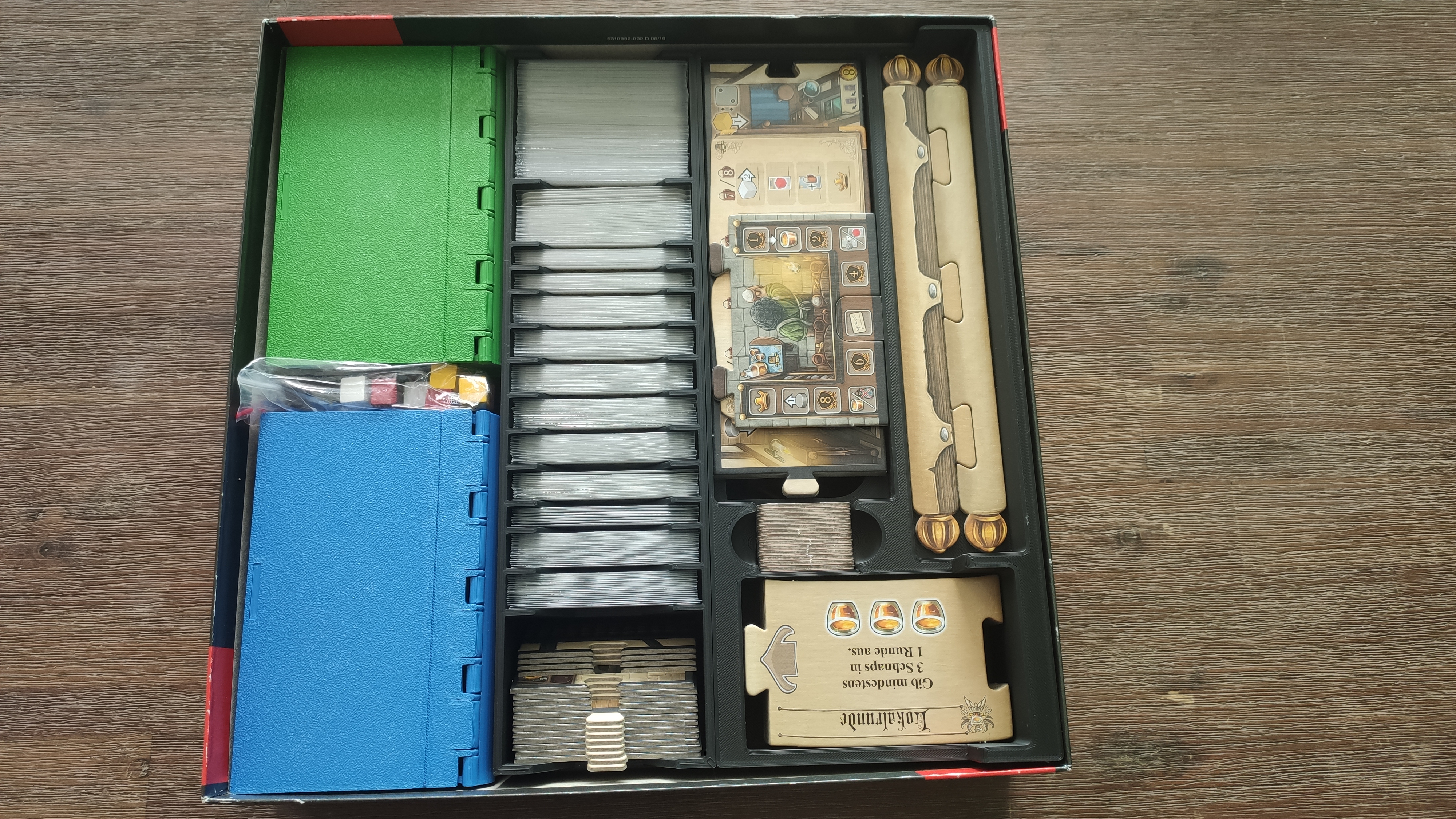 Taverns of Tiefenthal organizer incl. expansion Open Doors (+ custom markers)