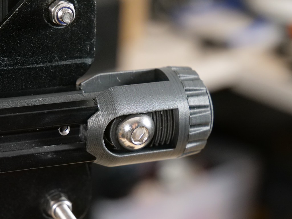 Ender 3 Belt tensioners re-using the stock screws 3D model thumbnail
