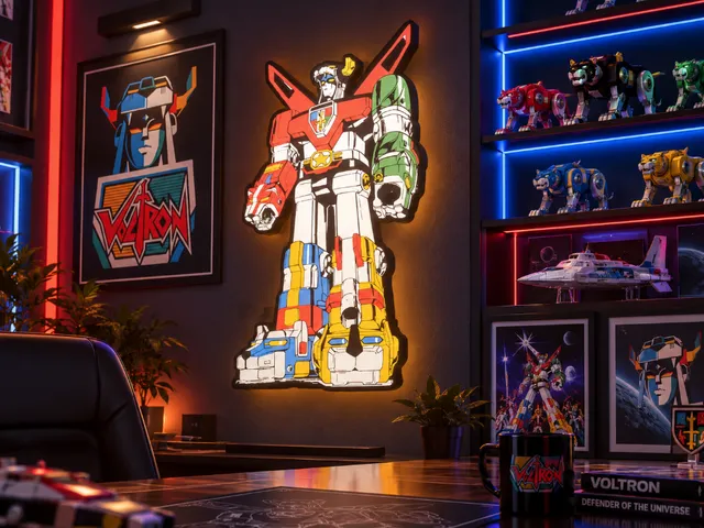 Voltron Defender of the Universe | Full Body 3D Printed LED Light Box