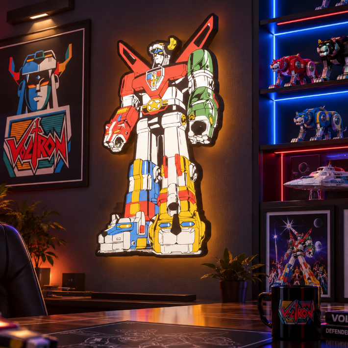 Voltron Defender of the Universe | Full Body 3D Printed LED Light Box ...