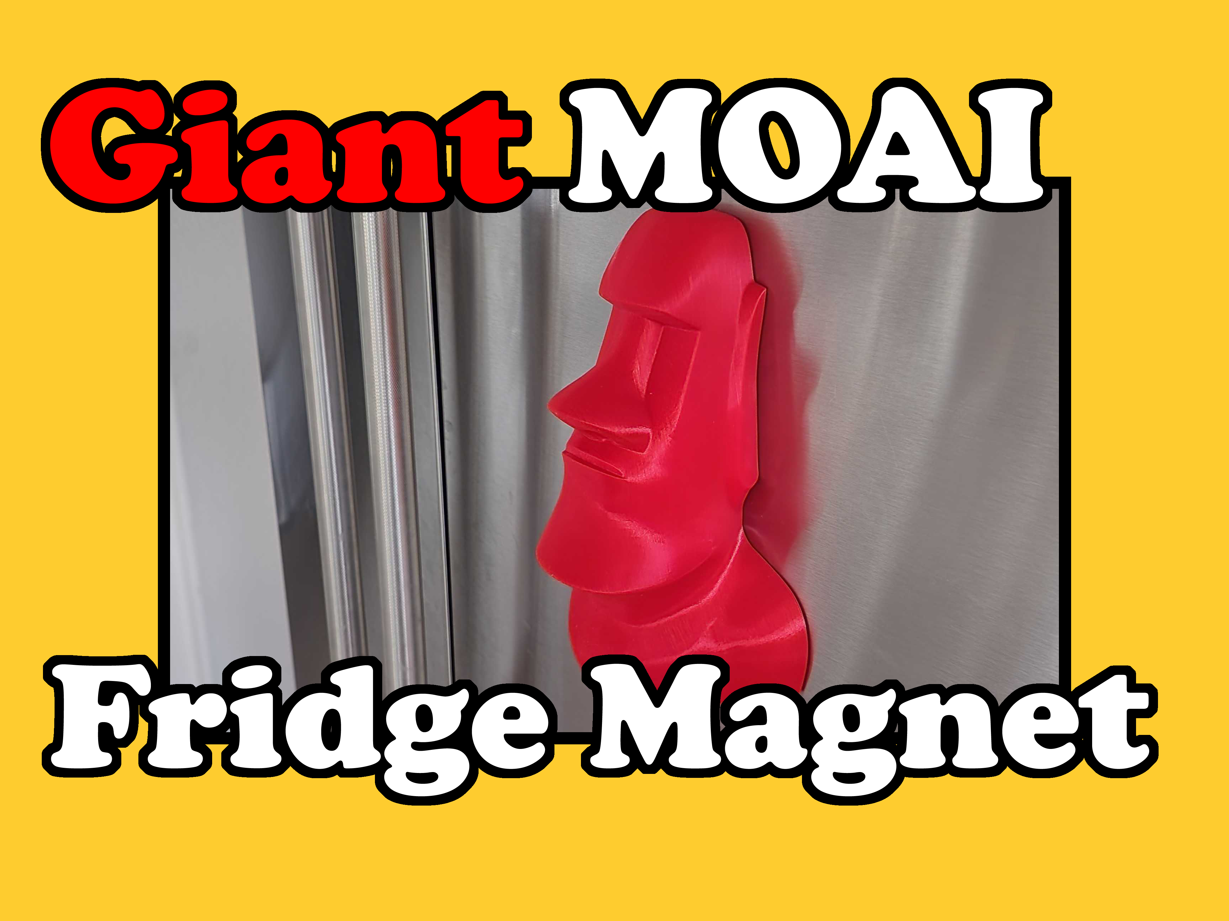 Giant MOAI Fridge Magnet