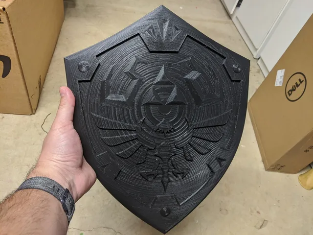 Zelda Hylian Shield with Handle (ender 5 +)