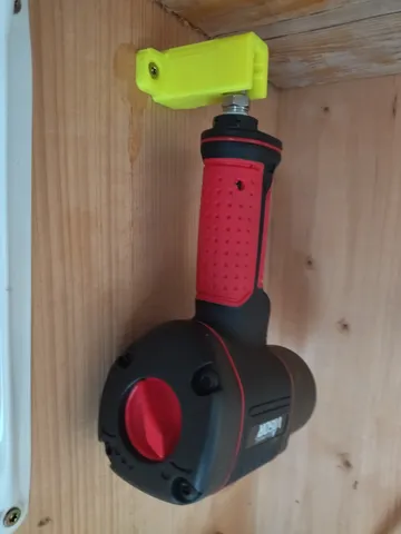 Air tool holder with distance