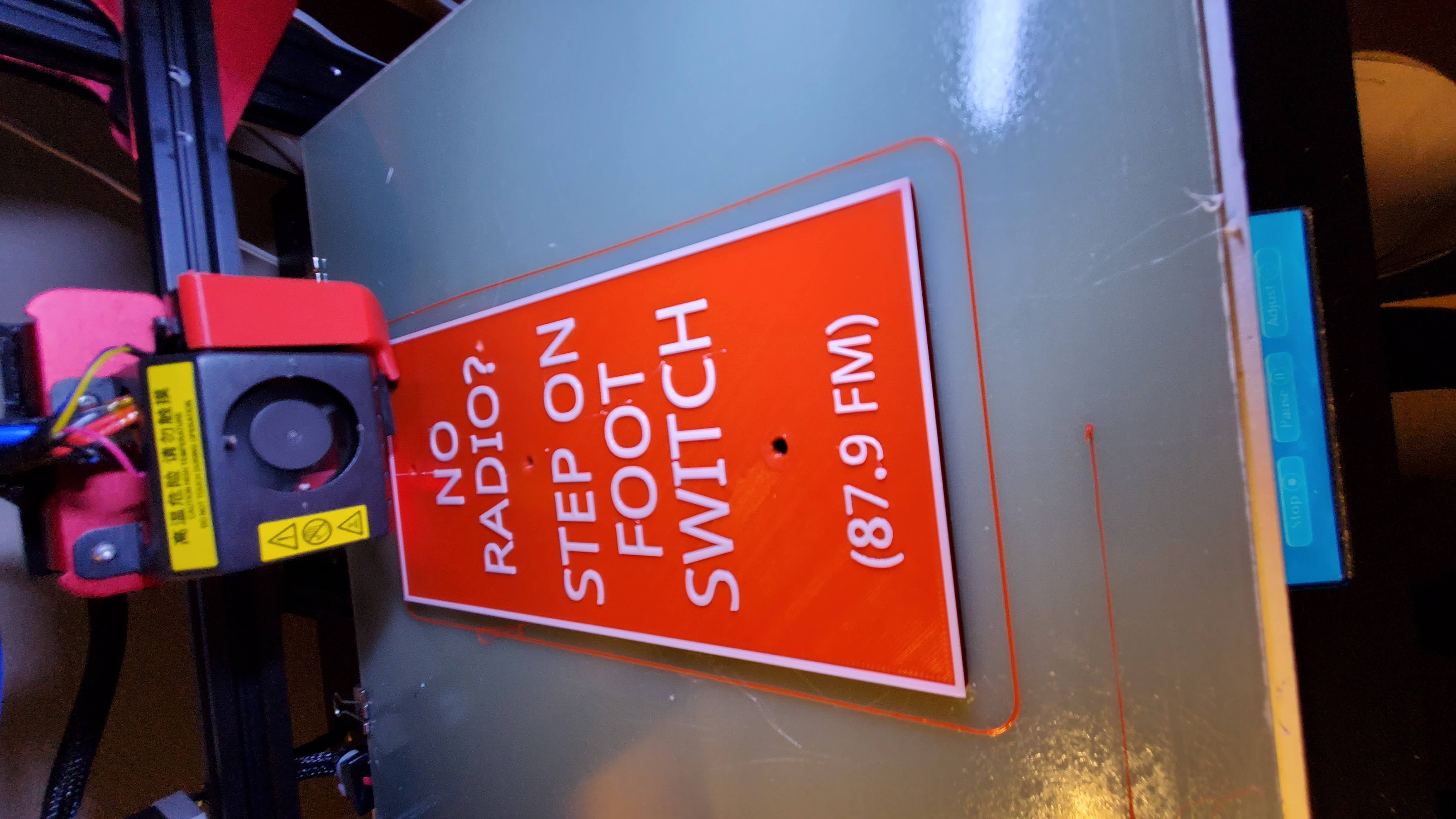 No Radio? Step On Foot Switch